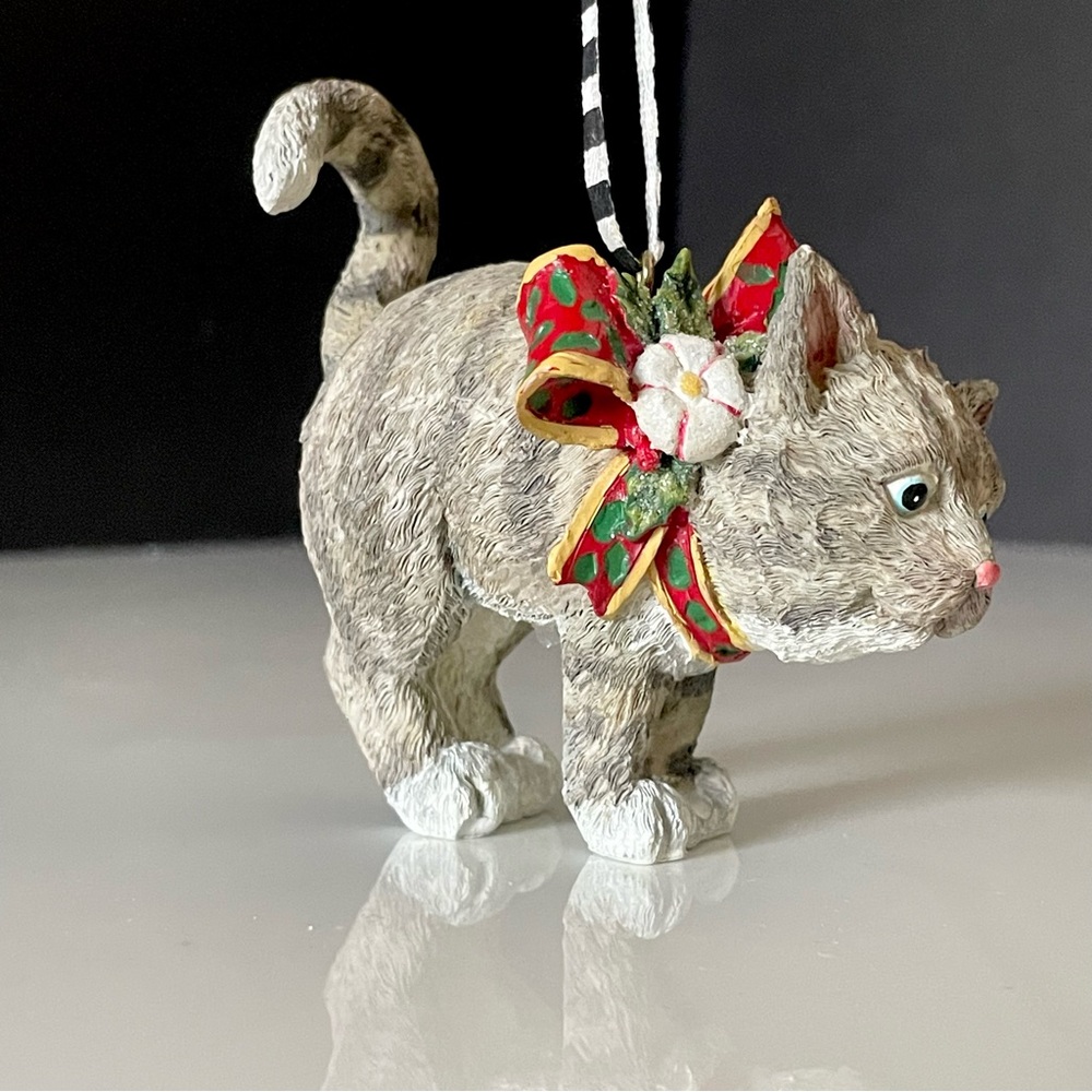 Cat with Bow Ornament by Mary Engelbreit